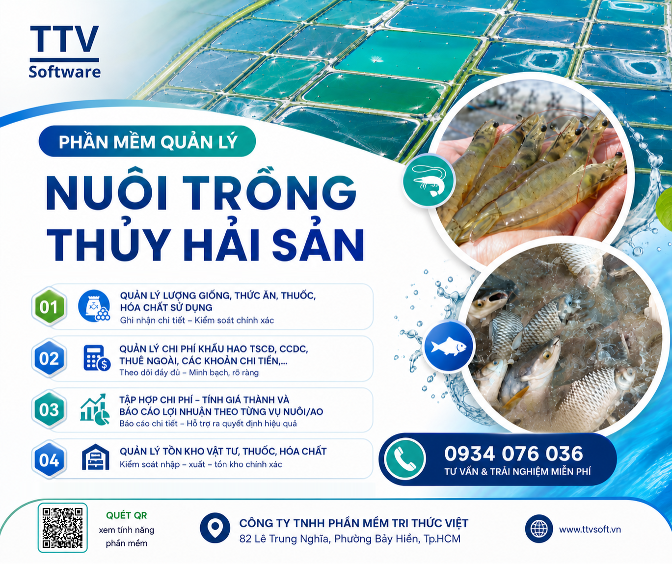 Phần mềm quản lý nuôi trồng thủy hải sản